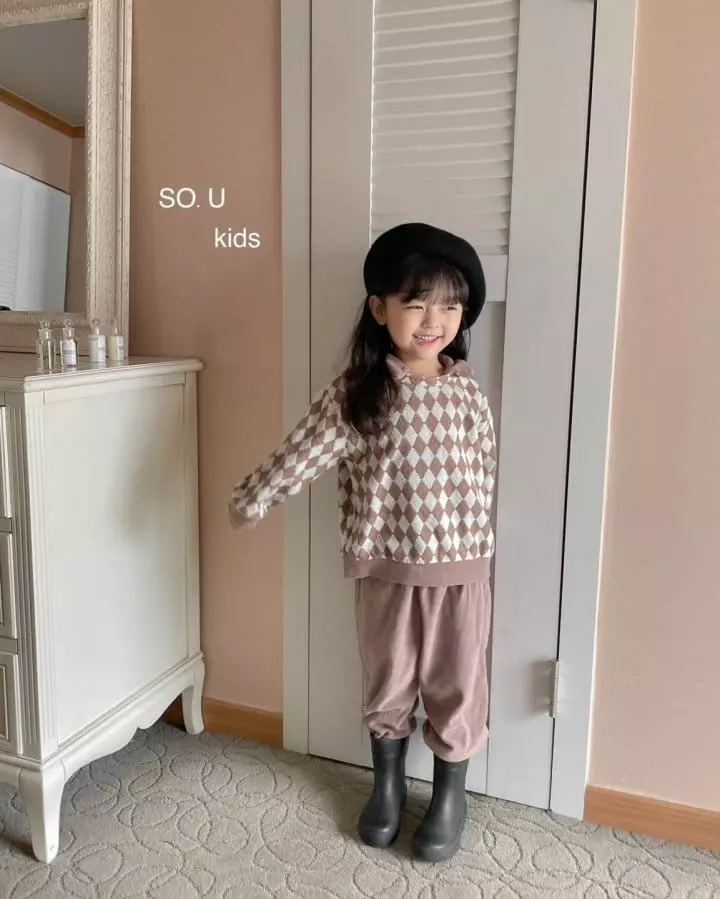 So U - Korean Children Fashion - #minifashionista - Collar Chu Set - 3
