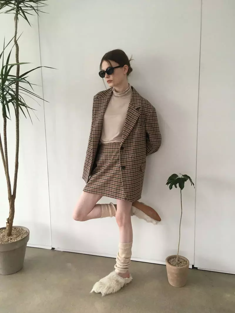 Soapyroom - Korean Women Fashion - #momslook - Paul Check Skirt