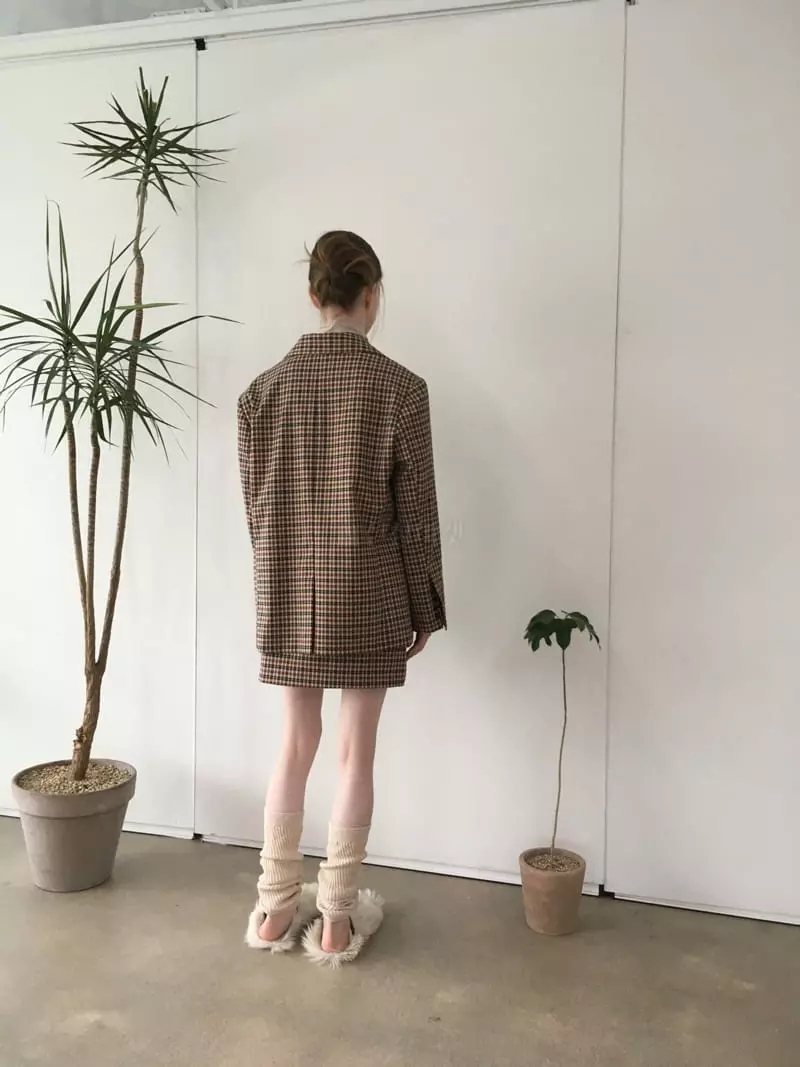 Soapyroom - Korean Women Fashion - #momslook - Paul Check Jacket - 10