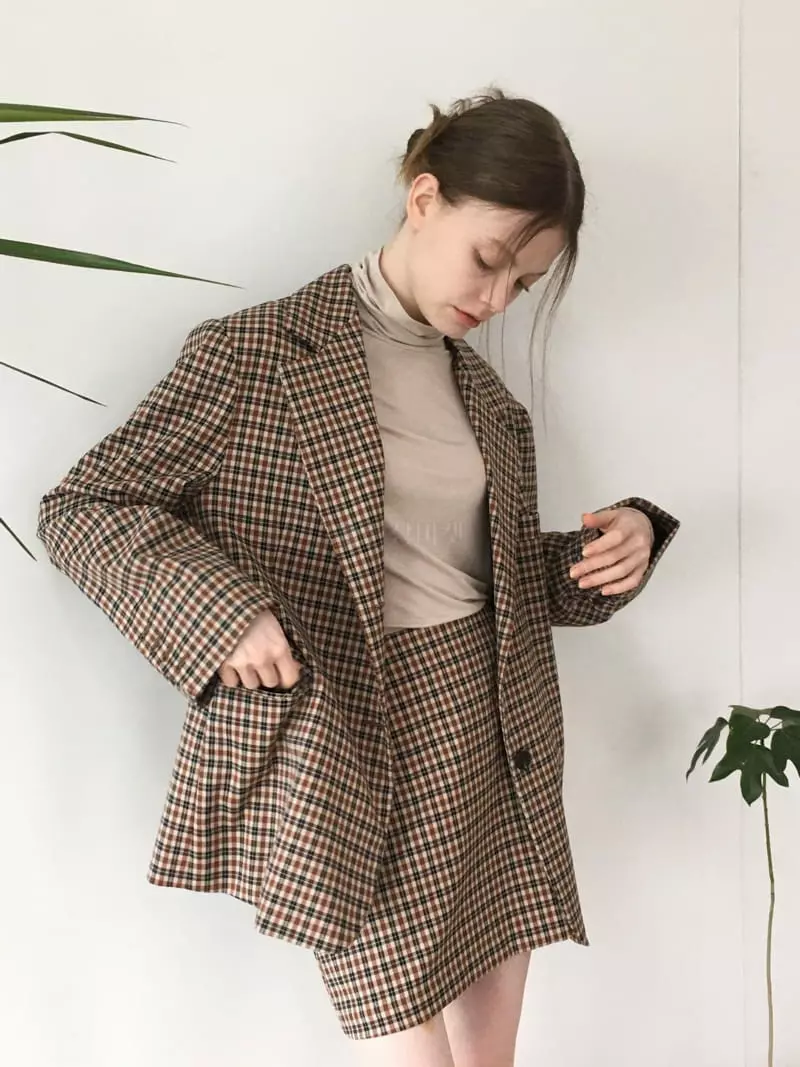 Soapyroom - Korean Women Fashion - #womensfashion - Paul Check Jacket - 4