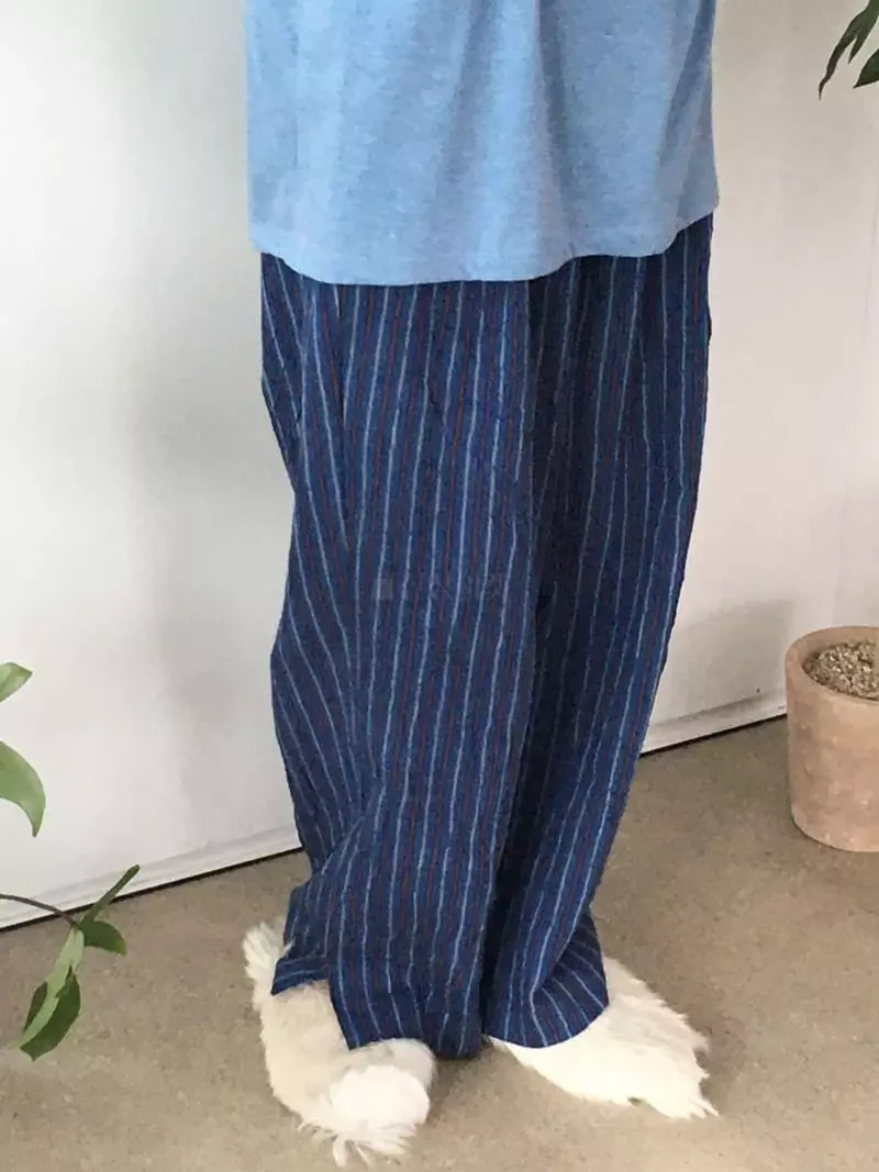 Soapyroom - Korean Women Fashion - #momslook - Park Stripes Pants - 3