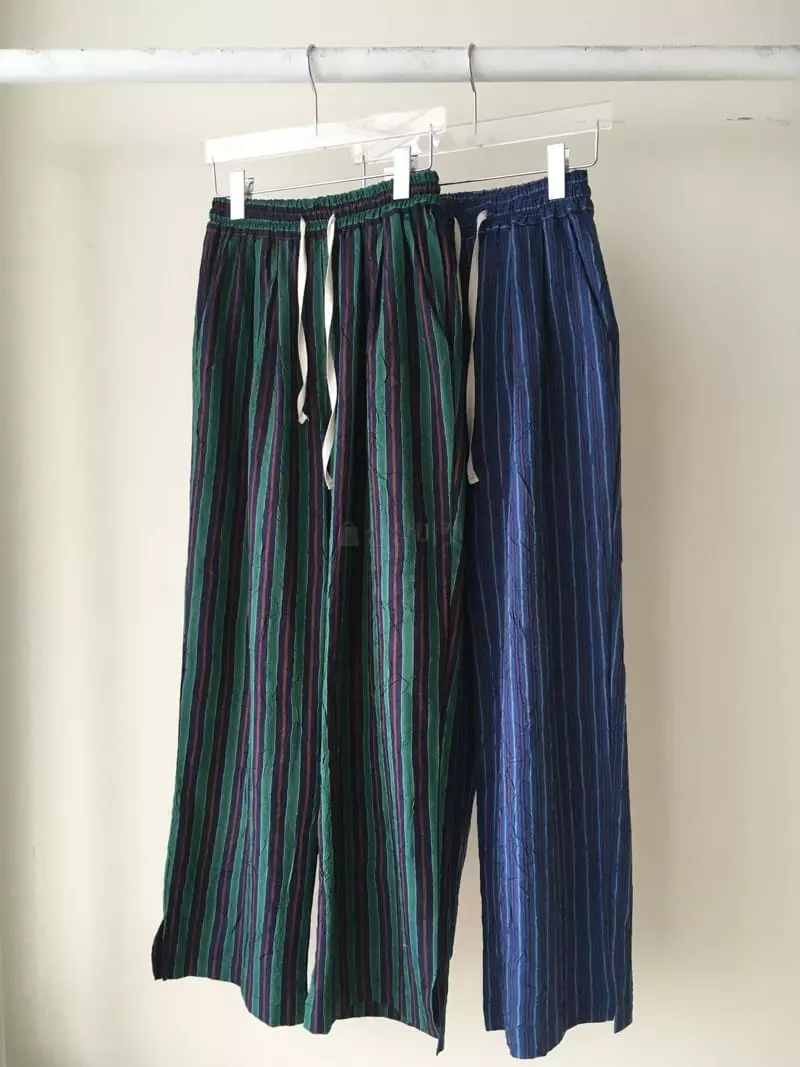 Soapyroom - Korean Women Fashion - #momslook - Park Stripes Pants - 7