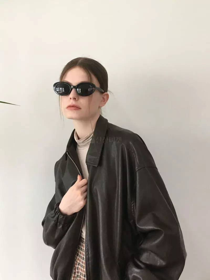 Soapyroom - Korean Women Fashion - #momslook - Eddie Leather Jacket - 4