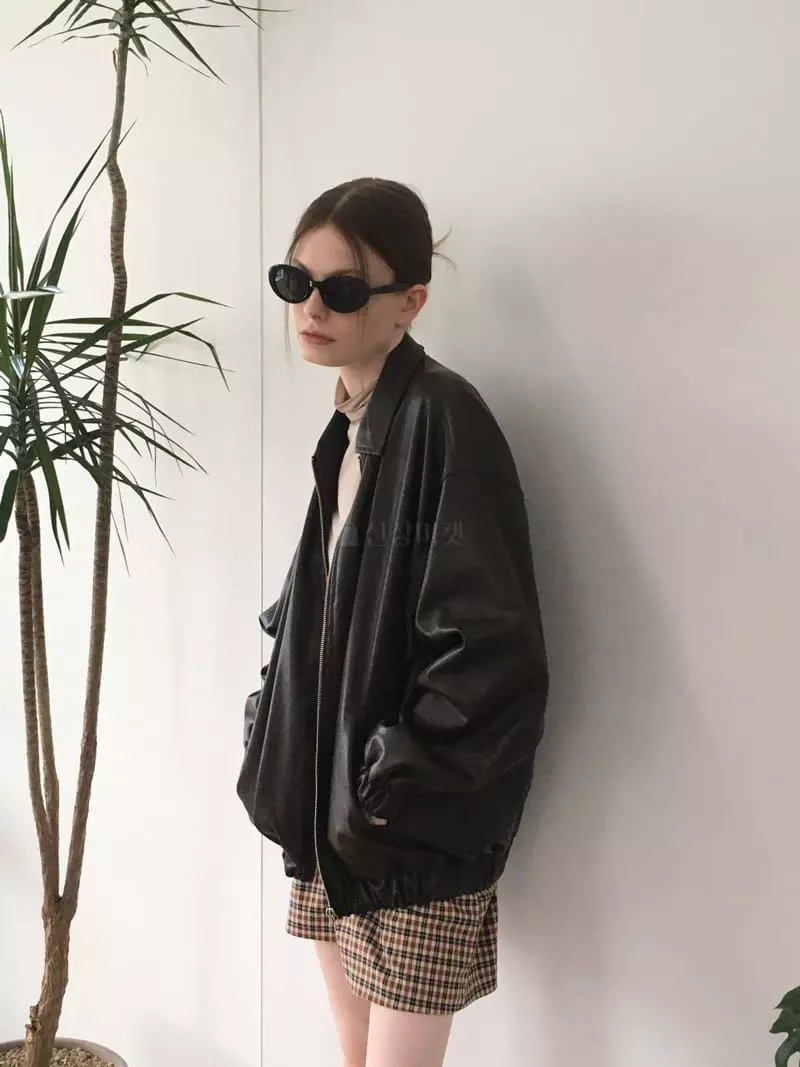 Soapyroom - Korean Women Fashion - #momslook - Eddie Leather Jacket - 5