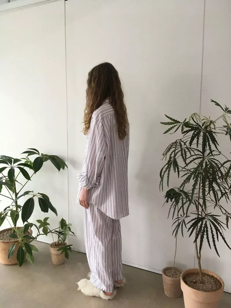 Soapyroom - Korean Women Fashion - #momslook - Rinkle Stripes Pants - 9