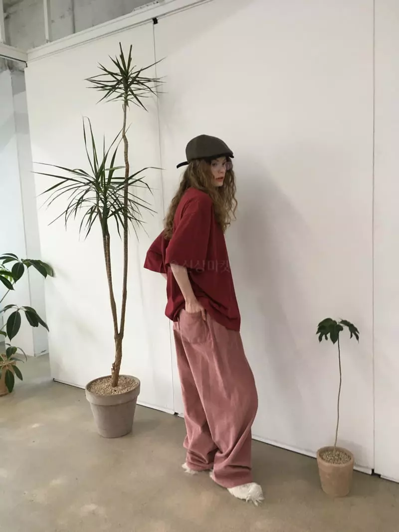 Soapyroom - Korean Women Fashion - #romanticstyle - Melon Corduroy Pants - 2