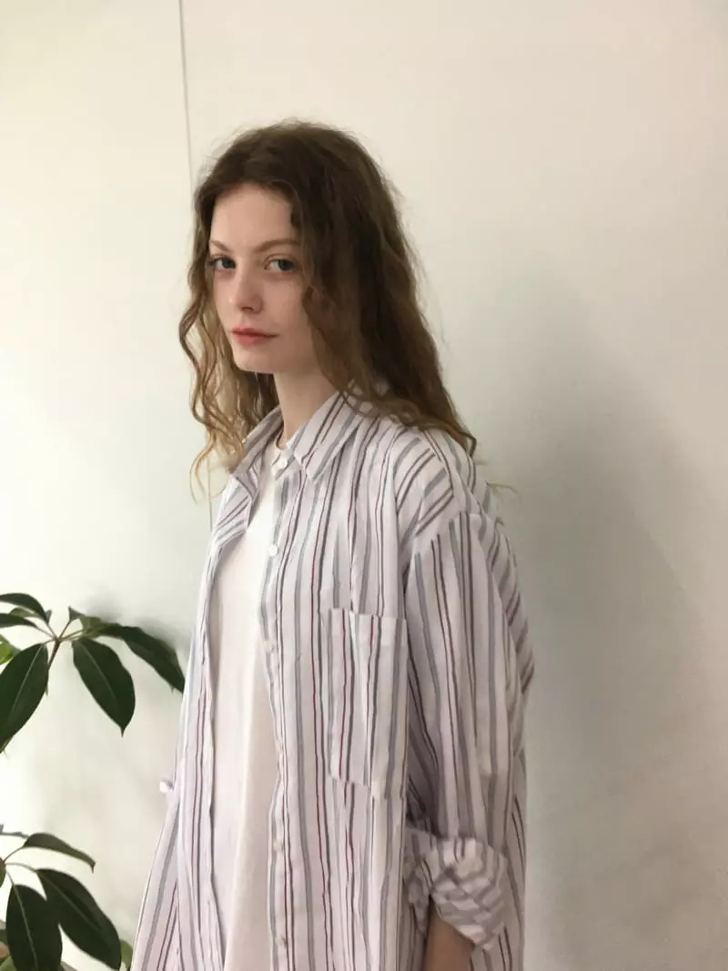 Soapyroom - Korean Women Fashion - #shopsmall - Rinkle Stripes Shirt