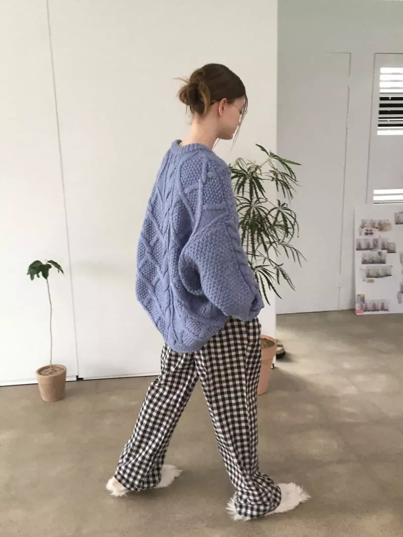 Soapyroom - Korean Women Fashion - #thatsdarling - Amond Cable Knit Tee - 11