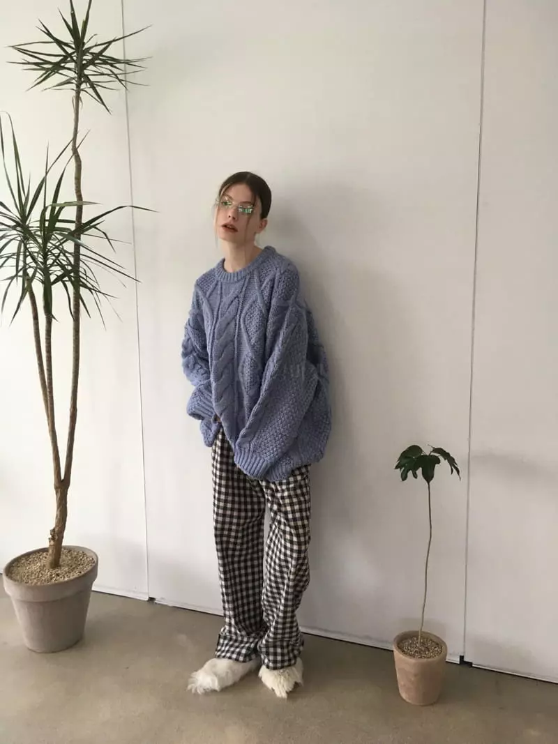 Soapyroom - Korean Women Fashion - #womensfashion - Peach Check Pants - 8