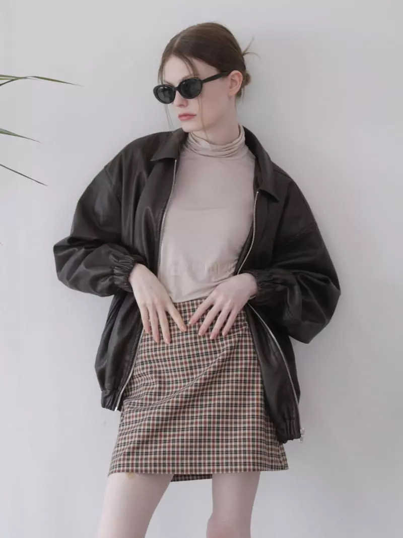 Soapyroom - Korean Women Fashion - #womensfashion - Eddie Leather Jacket - 2