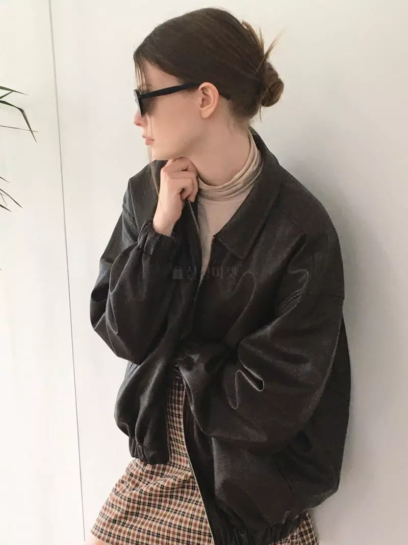 Soapyroom - Korean Women Fashion - #womensfashion - Eddie Leather Jacket - 6