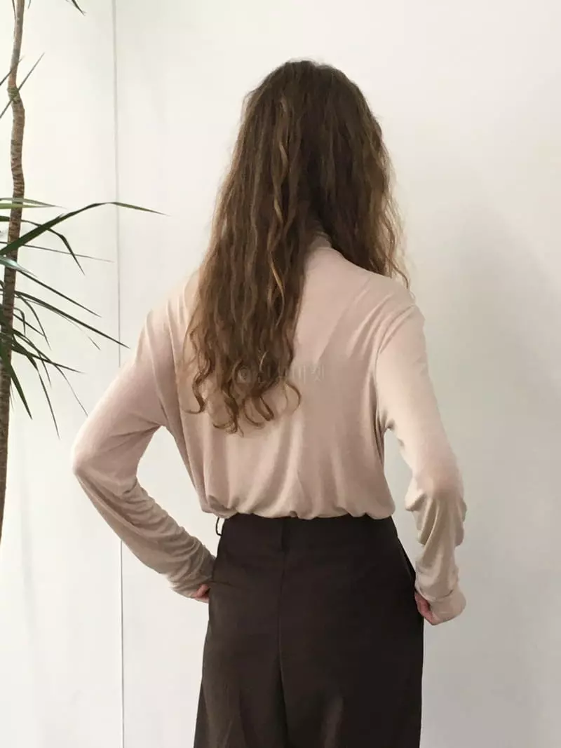 Soapyroom - Korean Women Fashion - #womensfashion - Soft Turtleneck Tee - 11