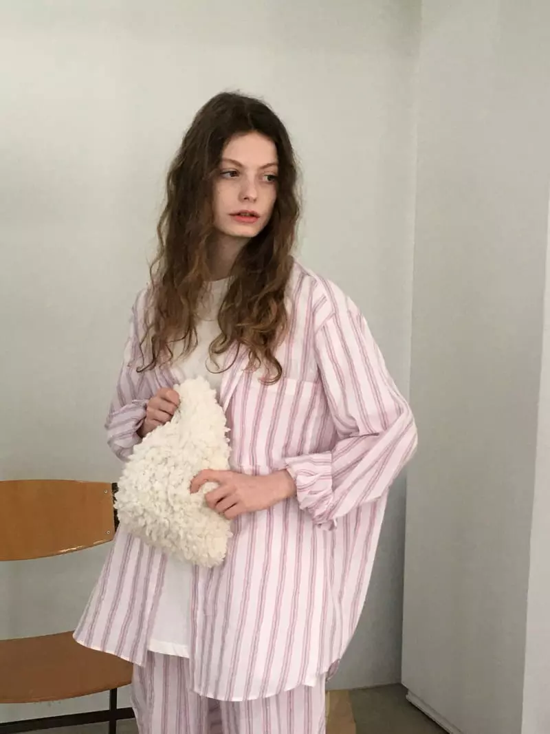 Soapyroom - Korean Women Fashion - #womensfashion - Rinkle Stripes Shirt - 7