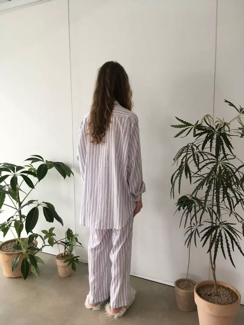 Soapyroom - Korean Women Fashion - #womensfashion - Rinkle Stripes Pants - 10