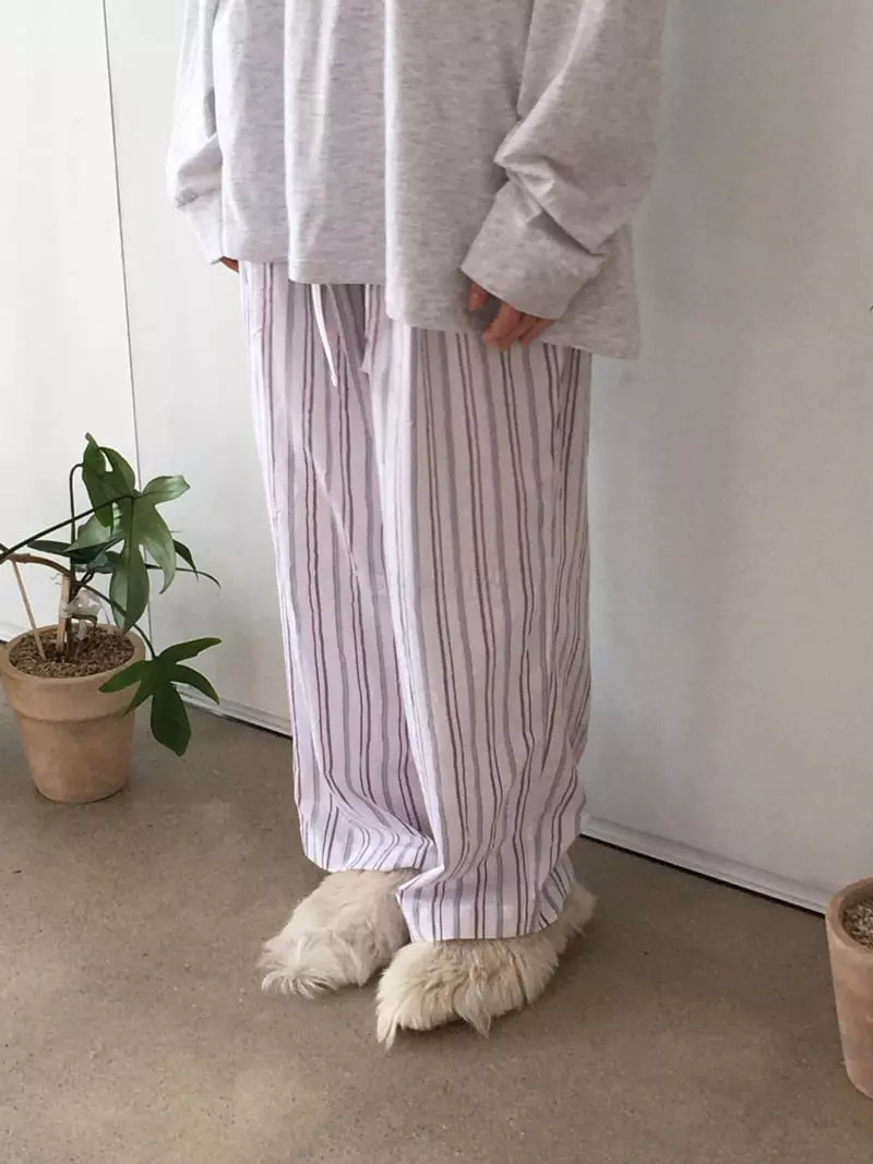 Soapyroom - Korean Women Fashion - #womensfashion - Rinkle Stripes Pants - 6