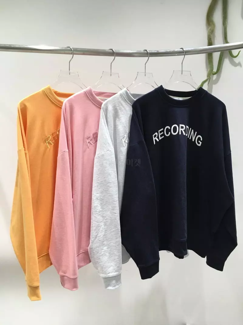 Soapyroom - Korean Women Fashion - #womensfashion - Recording Sweatshirt - 2