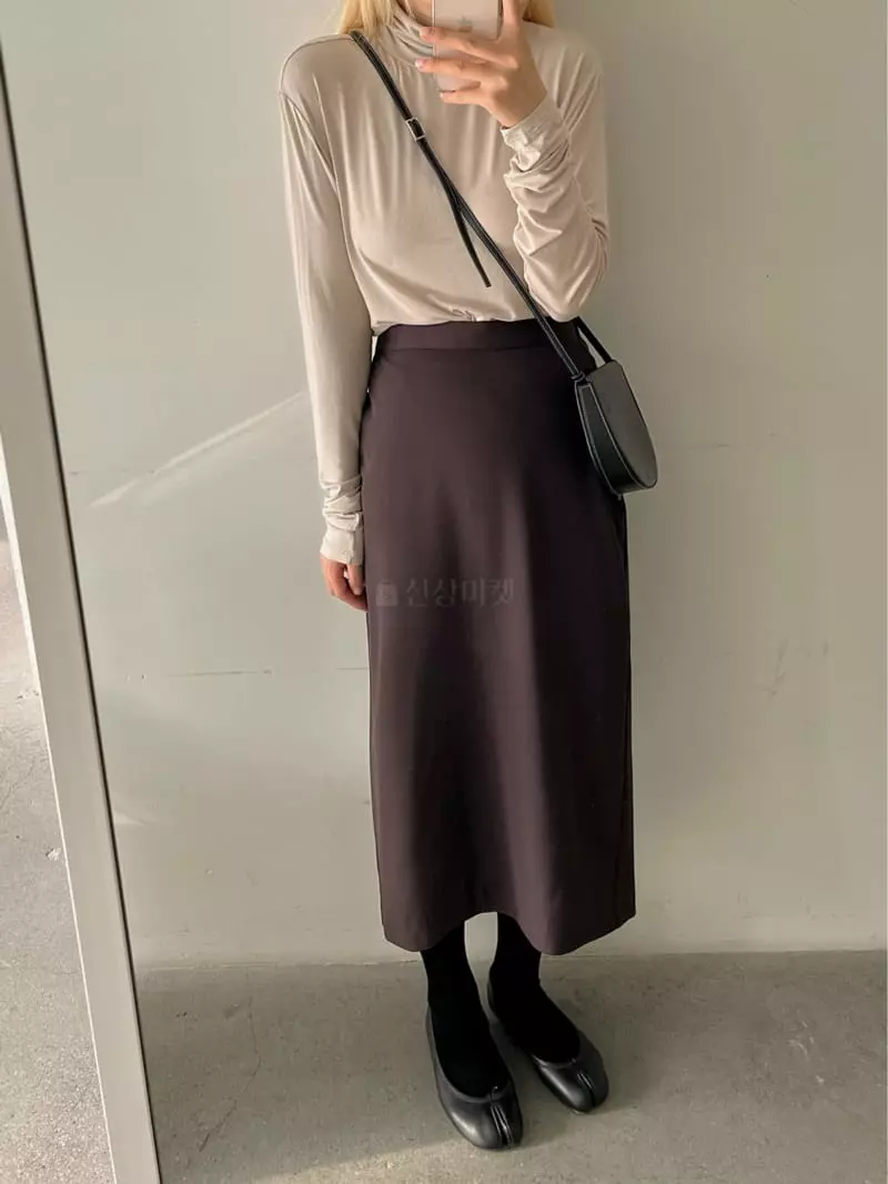Soapyroom - Korean Women Fashion - #womensfashion - Lake Long Skirt - 3