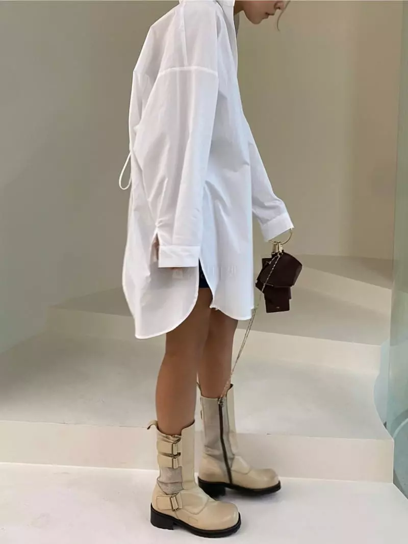 Sof - Korean Women Fashion - #momslook - After Shirt One-piece - 2