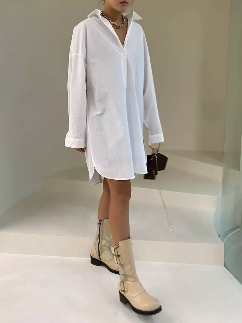 Sof - Korean Women Fashion - #momslook - After Shirt One-piece - 3