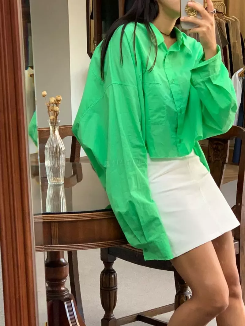 Sof - Korean Women Fashion - #momslook - Vivid Shirt - 10
