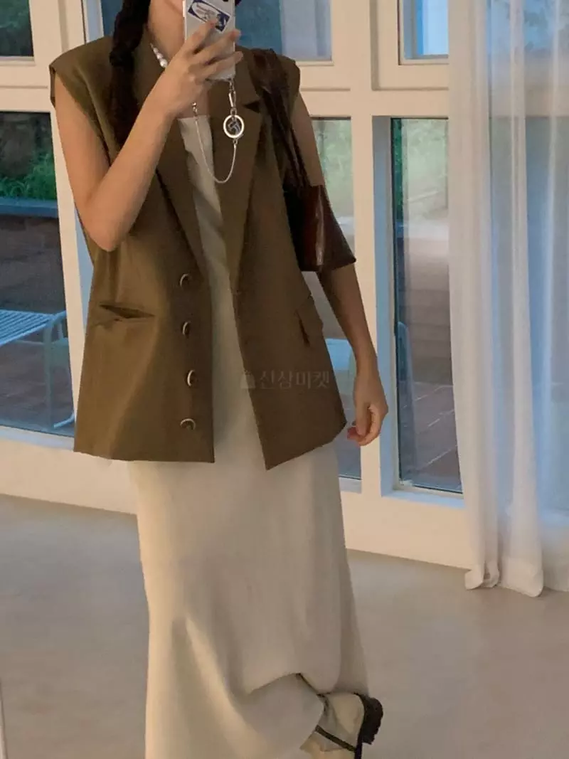 Sof - Korean Women Fashion - #momslook - Mone Vest - 6