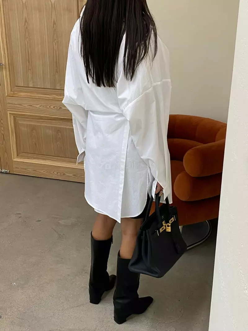 Sof - Korean Women Fashion - #pursuepretty - After Shirt One-piece - 8