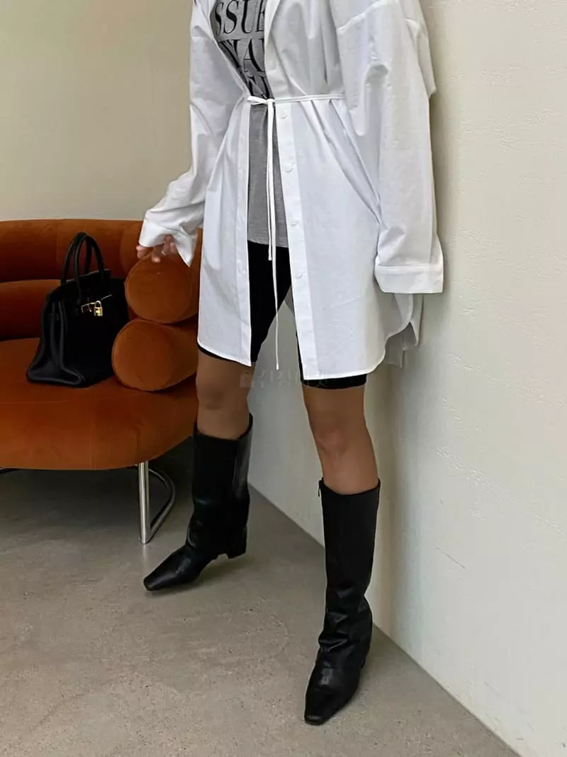 Sof - Korean Women Fashion - #restrostyle - After Shirt One-piece - 9