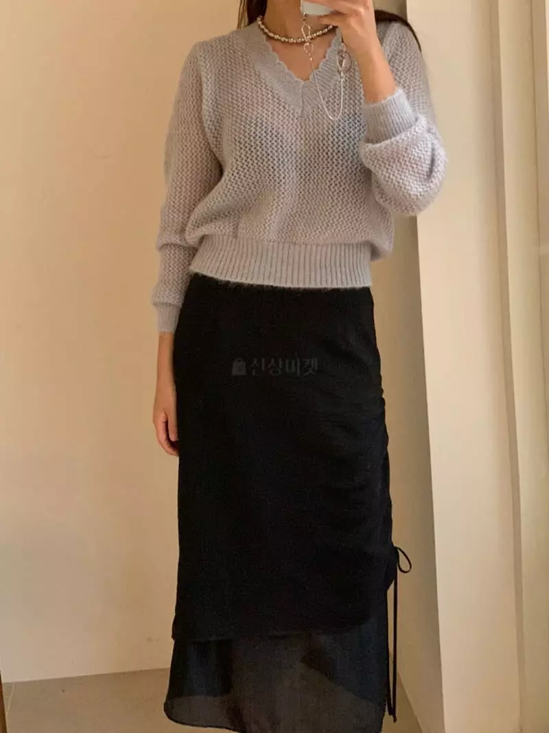 Sof - Korean Women Fashion - #restrostyle - Sear Shirring Skirt - 8