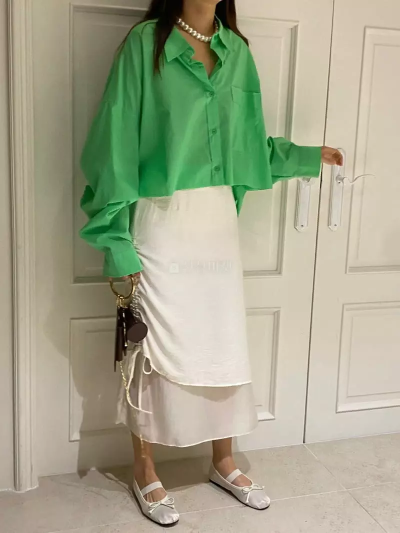 Sof - Korean Women Fashion - #shopsmall - Sear Shirring Skirt - 10