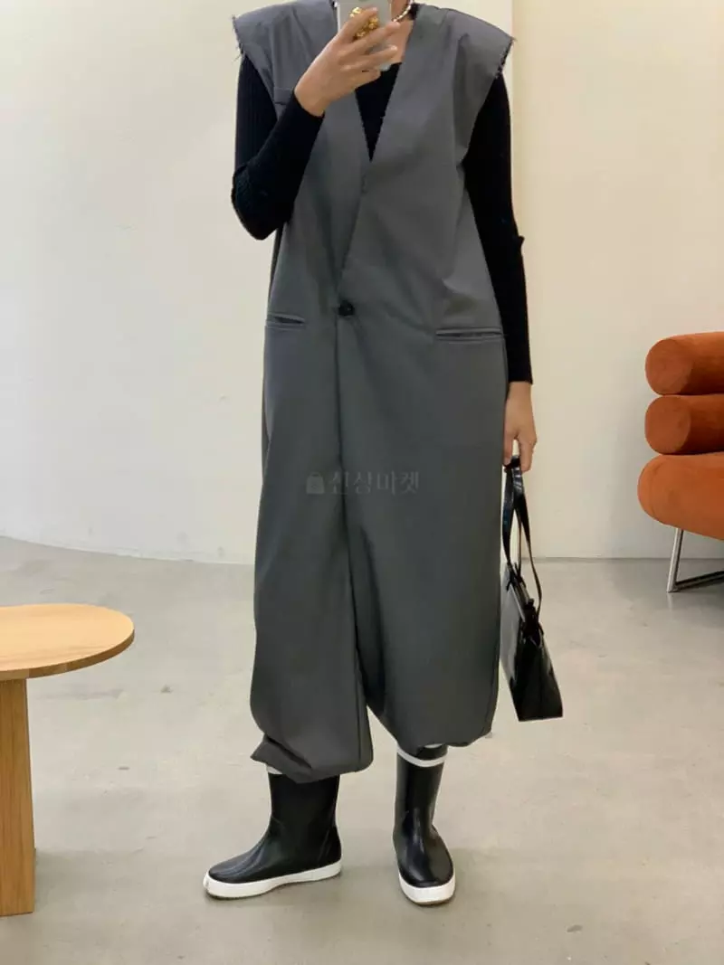 Sof - Korean Women Fashion - #vintagekidsstyle - Sandder Jumpsuit - 2