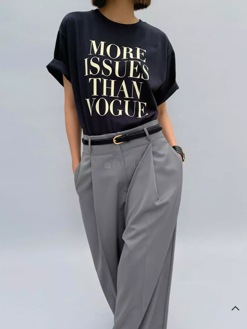 Sof - Korean Women Fashion - #womensfashion - Issue Tee - 3