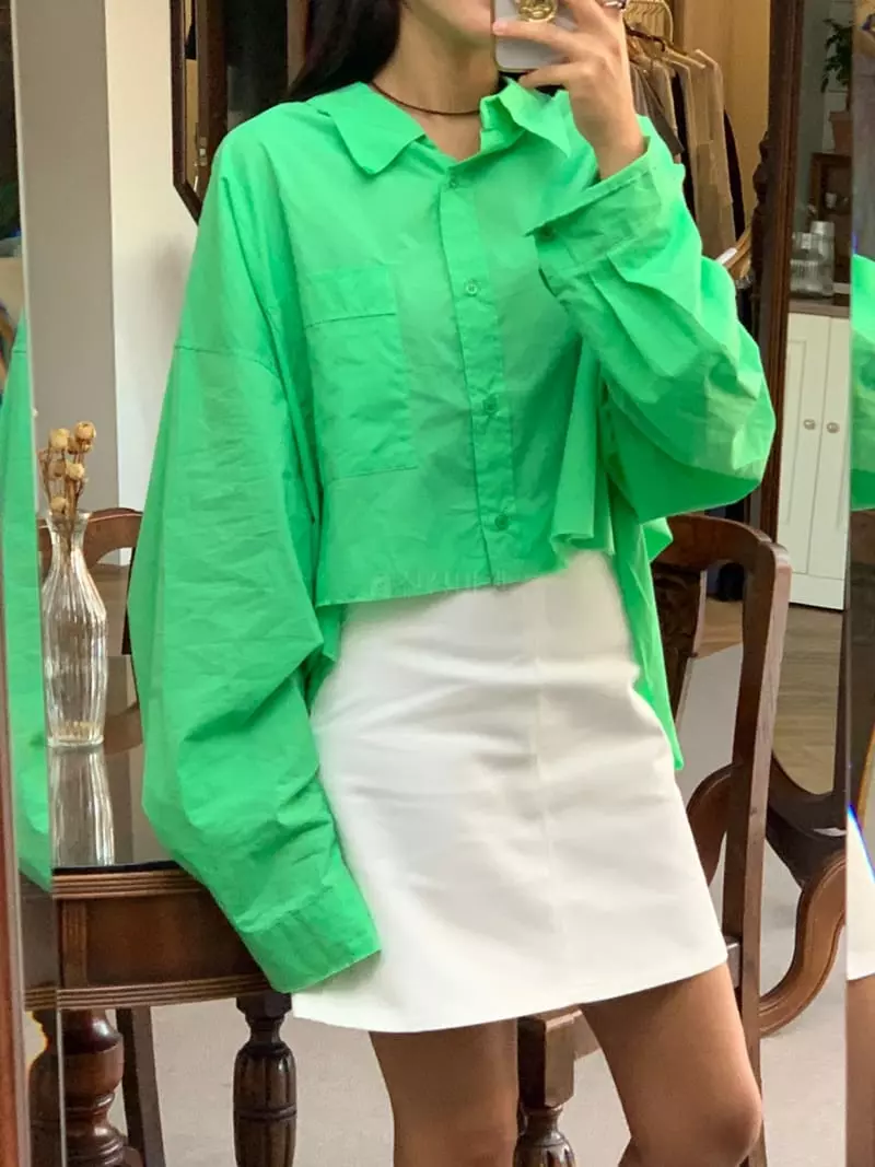 Sof - Korean Women Fashion - #womensfashion - Vivid Shirt - 9