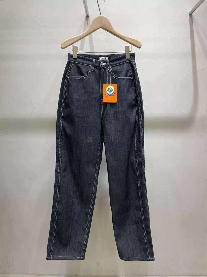 Sold Out - Korean Women Fashion - #momslook - High Foad Straight Jeans - 8