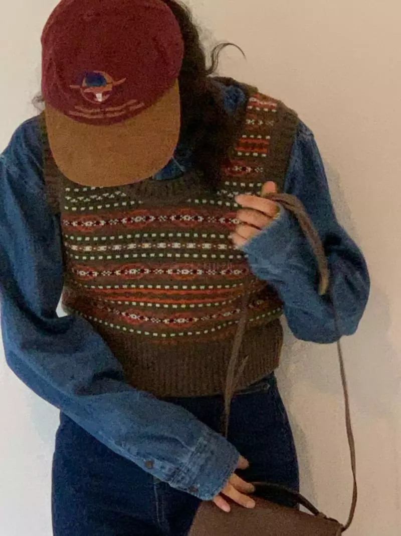 Sold Out - Korean Women Fashion - #momslook - From Jacquard Vest - 11