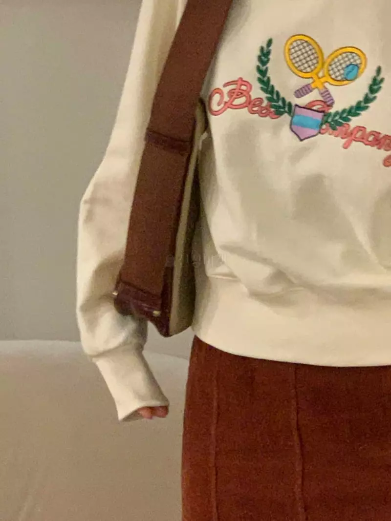 Sold Out - Korean Women Fashion - #momslook - Tennis Sweatshirt - 2