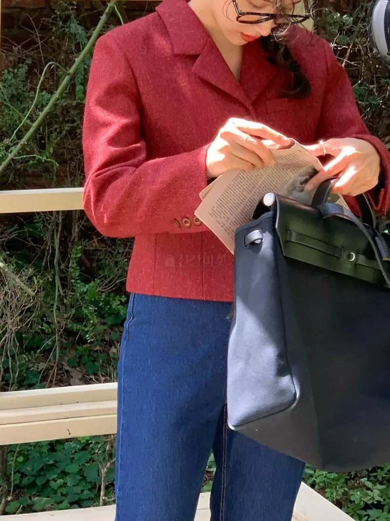 Sold Out - Korean Women Fashion - #momslook - Classic Jacket - 5
