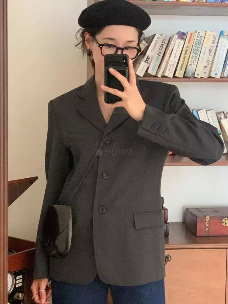 Sold Out - Korean Women Fashion - #momslook - Three Buton Single Jacket - 7