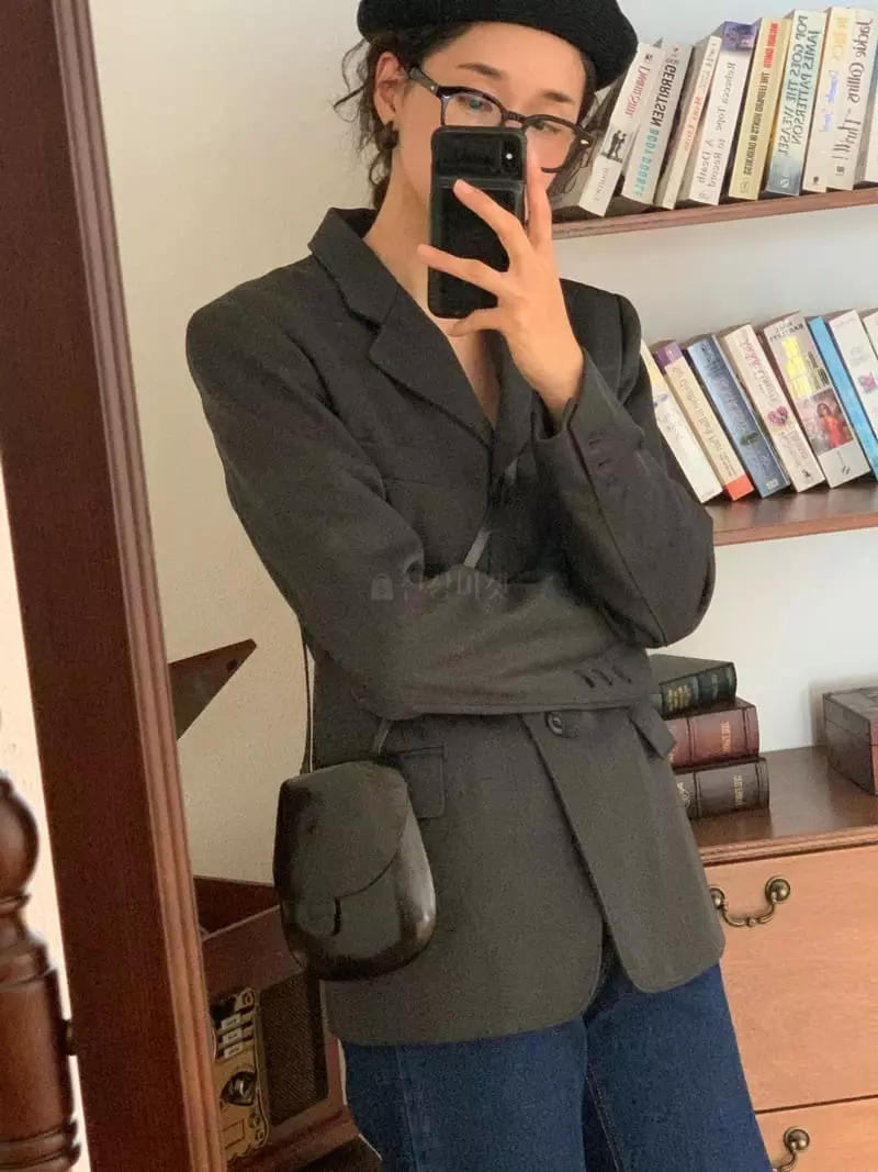Sold Out - Korean Women Fashion - #momslook - Three Buton Single Jacket - 9
