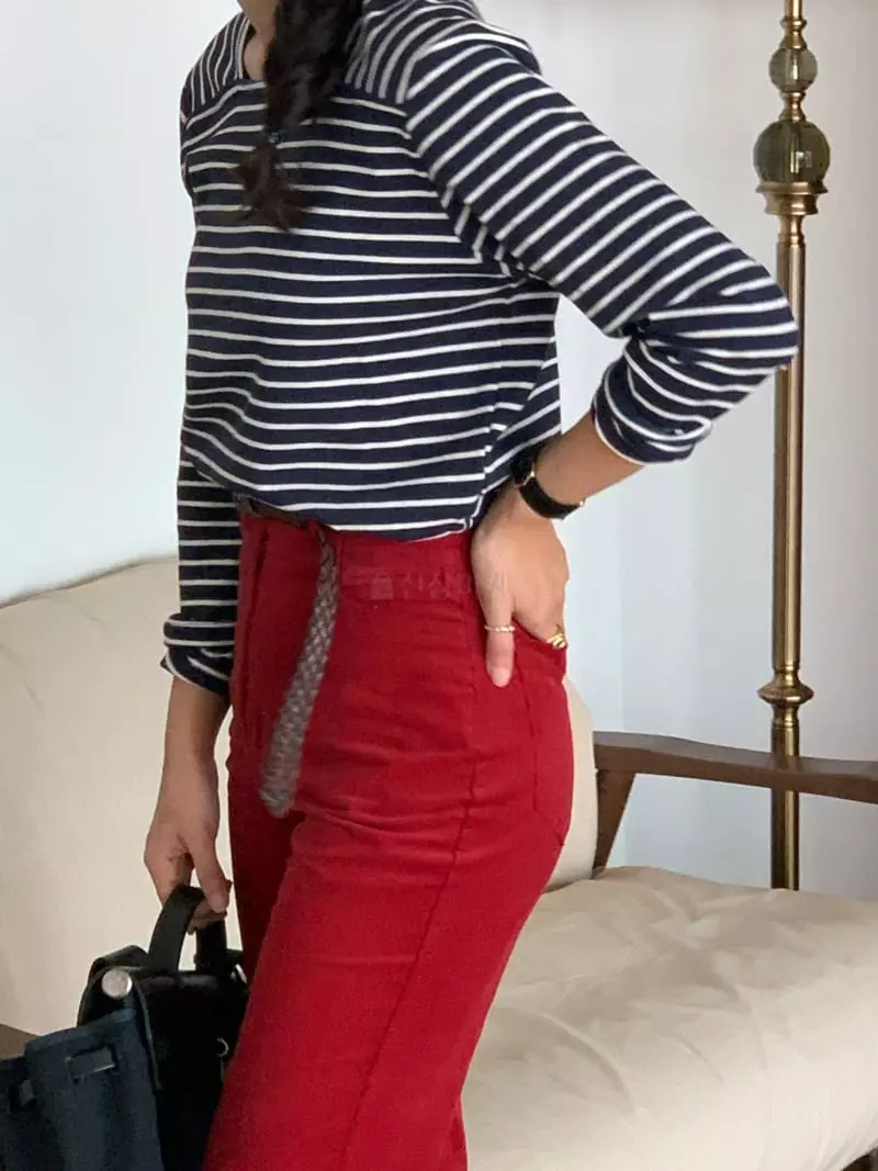 Sold Out - Korean Women Fashion - #momslook - Shelly Stripes Tee - 3