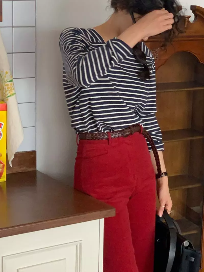 Sold Out - Korean Women Fashion - #momslook - Shelly Stripes Tee - 5