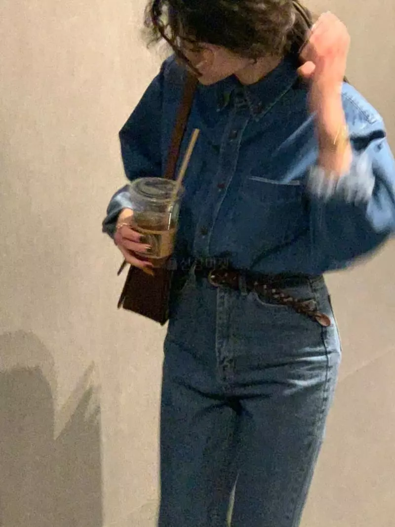 Sold Out - Korean Women Fashion - #womensfashion - Basic Denim Shirt - 4