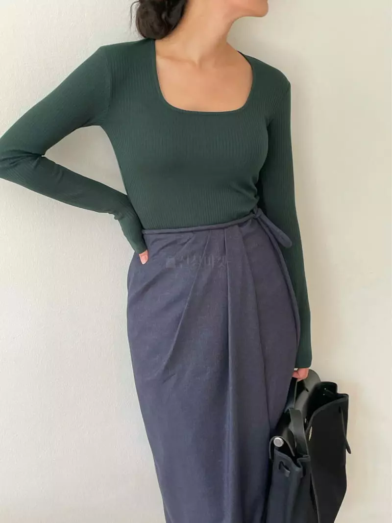 Sold Out - Korean Women Fashion - #momslook - Bunny Square Tee