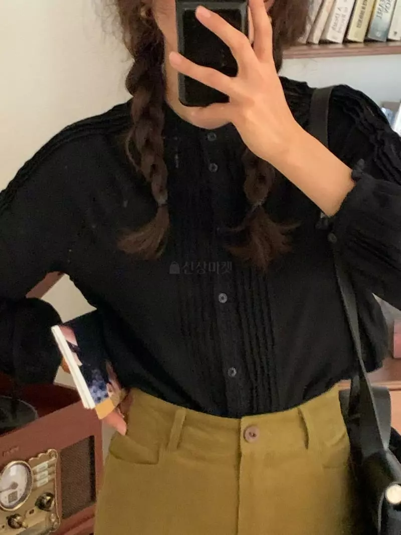 Sold Out - Korean Women Fashion - #momslook - Maybe Pintuck  Blouse - 12