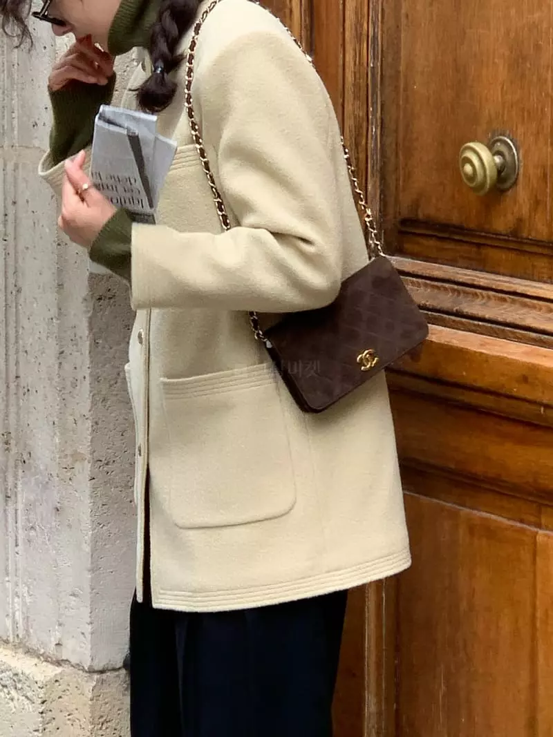Sold Out - Korean Women Fashion - #momslook - Round Stitch Jacket - 4
