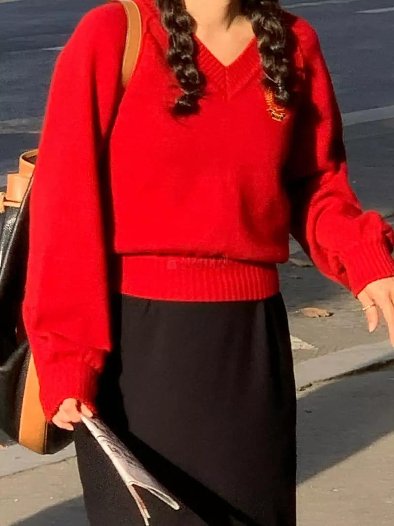 Sold Out - Korean Women Fashion - #momslook - Denta Raglan Sweatshirt - 12