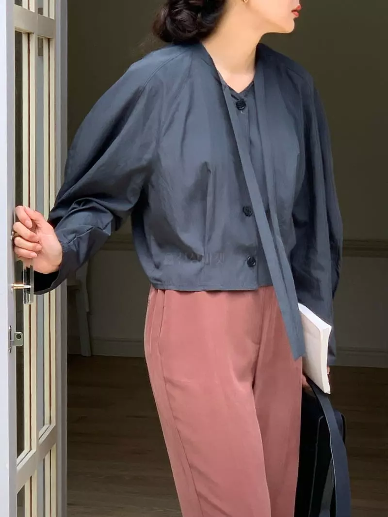 Sold Out - Korean Women Fashion - #momslook - Header Blouse - 7