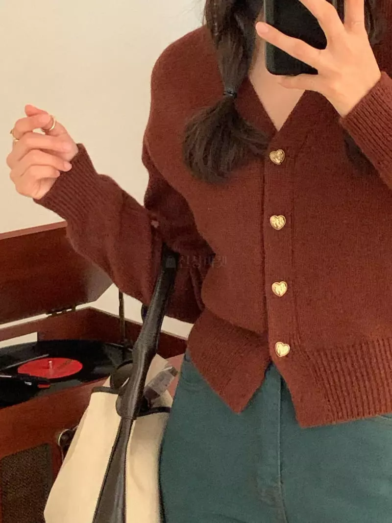 Sold Out - Korean Women Fashion - #thelittlethings - Pro Heart Cardigan - 4