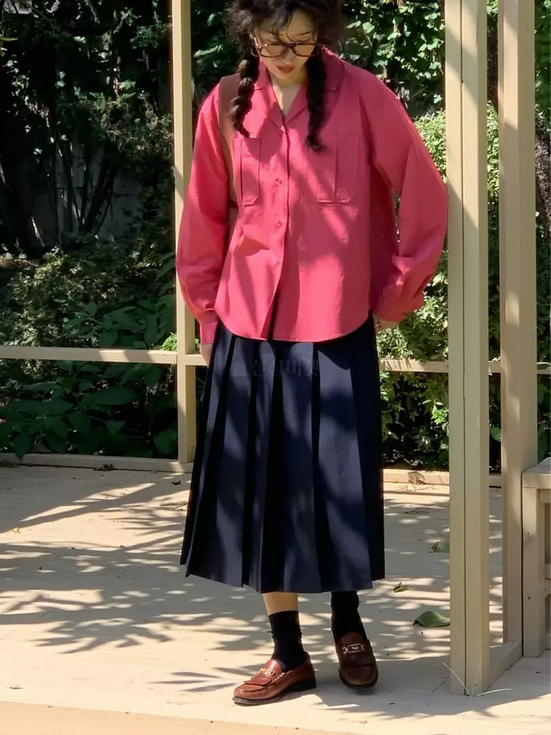 Sold Out - Korean Women Fashion - #restrostyle - Diff Overfit Shirt - 8