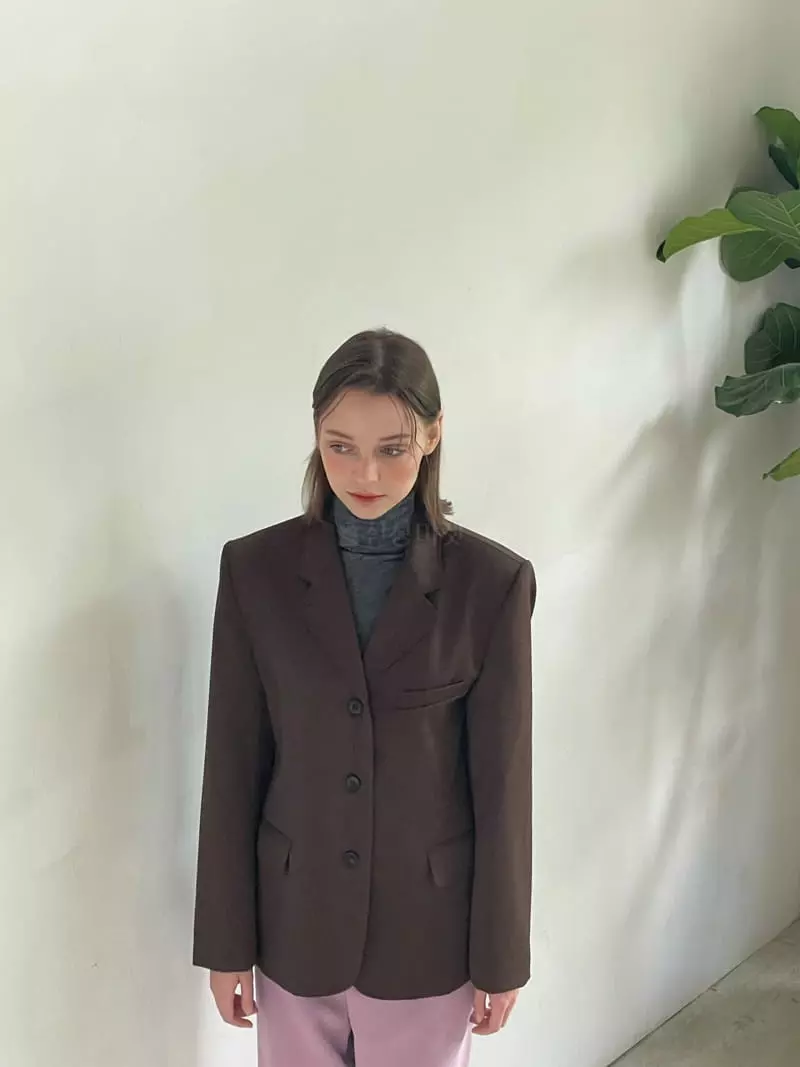 Sold Out - Korean Women Fashion - #romanticstyle - Three Buton Single Jacket