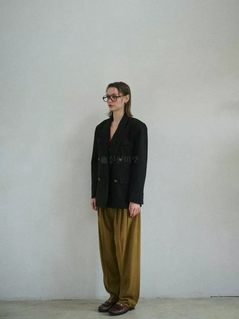 Sold Out - Korean Women Fashion - #romanticstyle - Kang Collar Jacket - 3